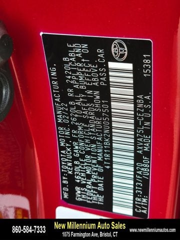 2022 Toyota Camry LE