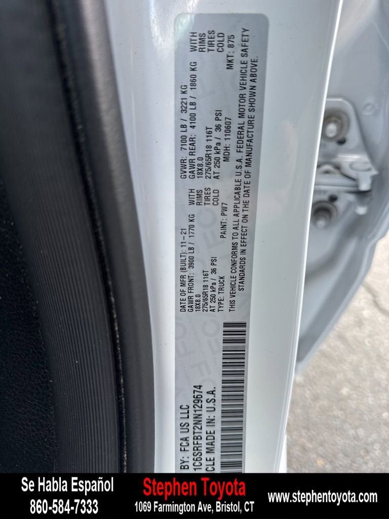 2022 RAM 1500 Big Horn