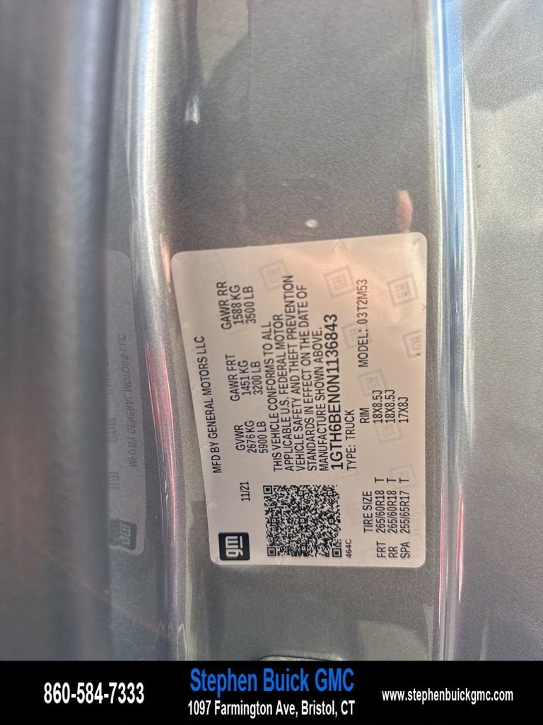 2022 GMC Canyon 4WD Elevation Standard